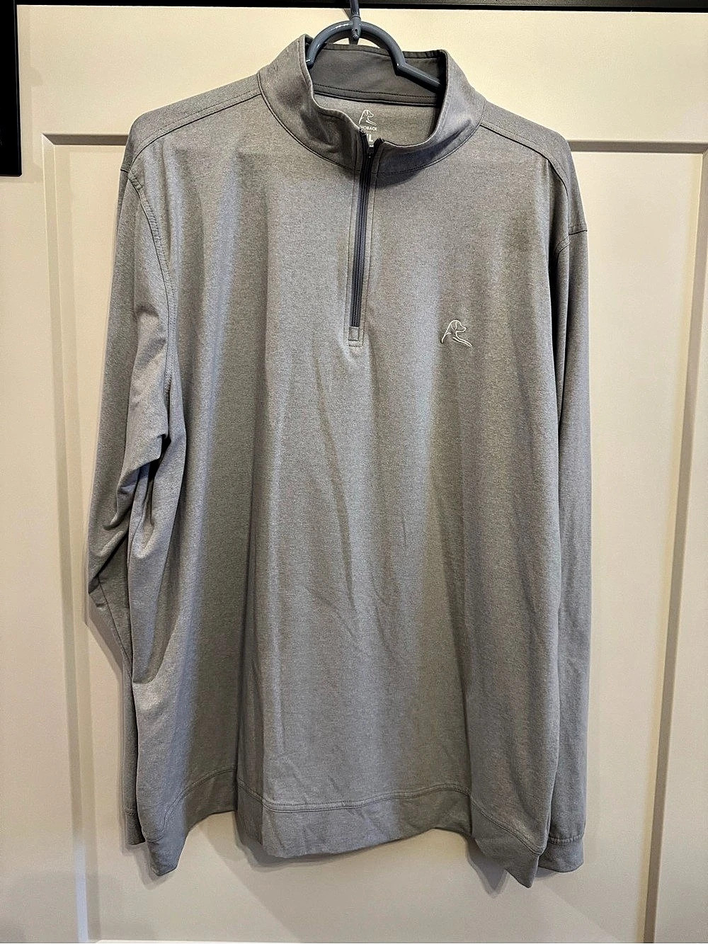 Like New RHOBACK Heather Performance Quarter-Zip - Gray - XL